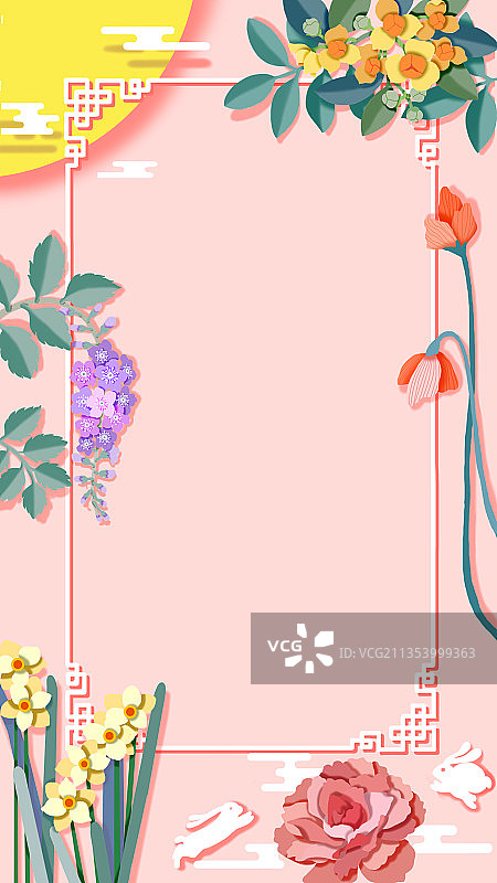 复古，中国风，剪纸，画，手绘图片素材