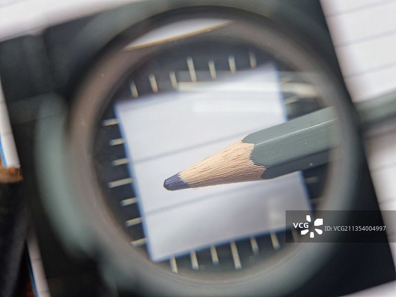 桌子上的铅笔特写图片素材