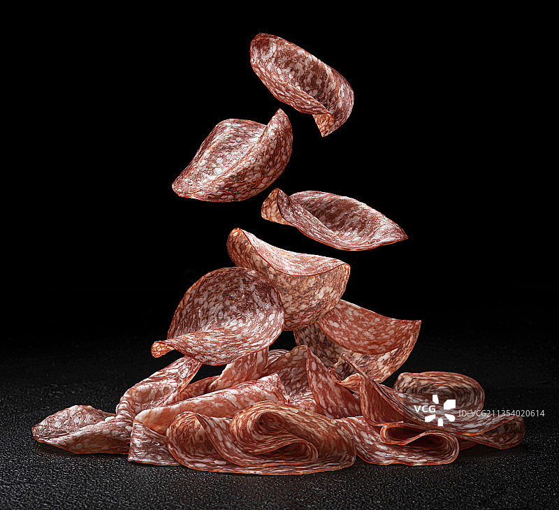 桌子上干制食品的特写图片素材