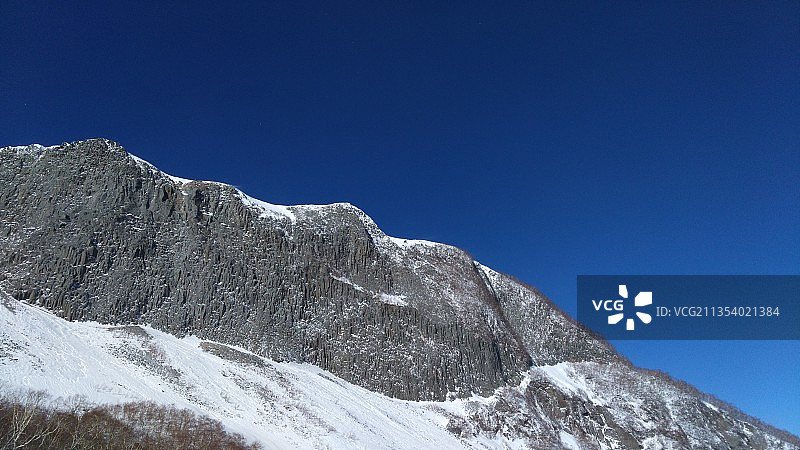 长白山雪山雪景图片素材