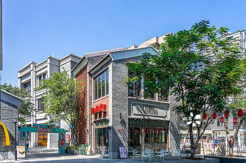 中国广州永庆坊旅游区古建筑街道景观图片素材