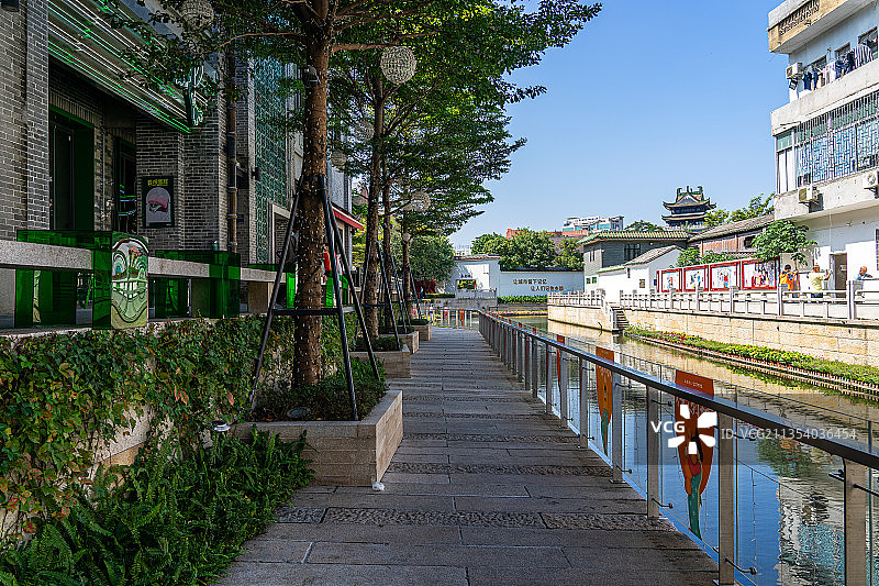 中国广州永庆坊旅游区古建筑街道景观图片素材