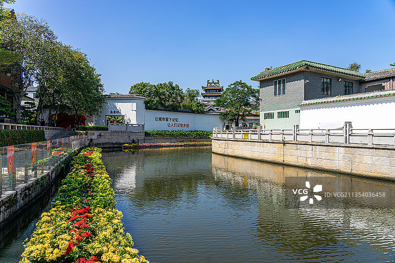 中国广州永庆坊旅游区古建筑街道景观图片素材