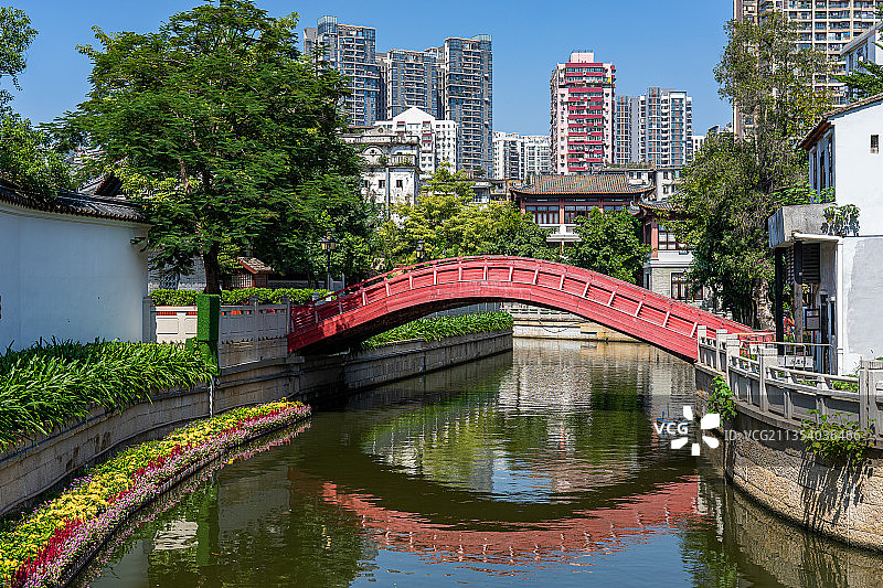 中国广州永庆坊旅游区古建筑街道景观图片素材