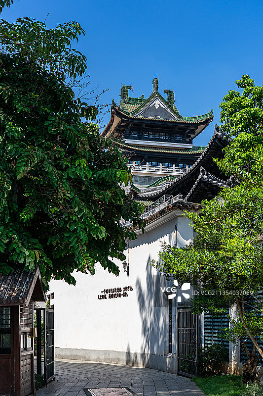 中国广州粤剧艺术博物馆古建筑景观图片素材