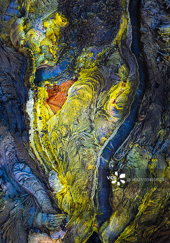 抽象丙烯颜料特写镜头图片素材