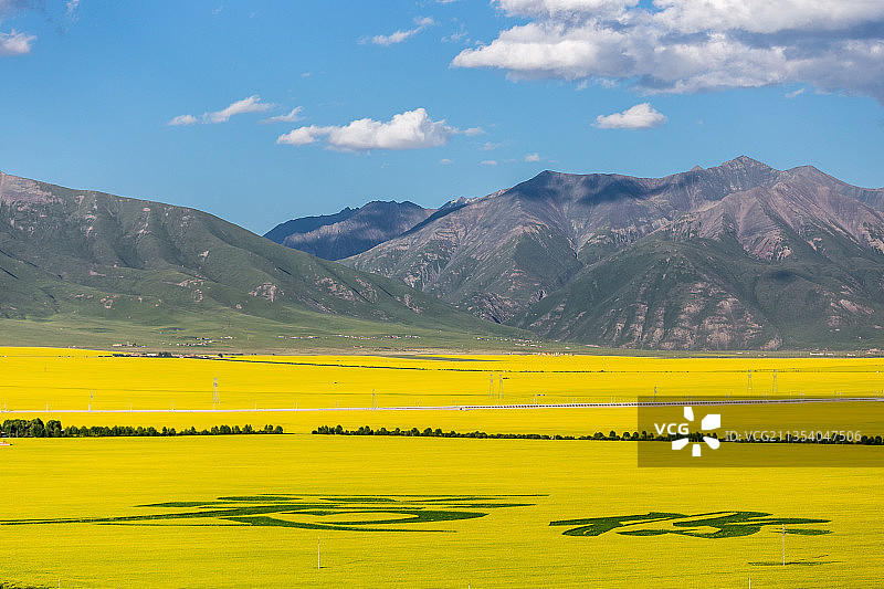 中国青海海北的田野风光图片素材