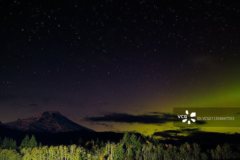 美国华盛顿贝克湖夜景图片素材