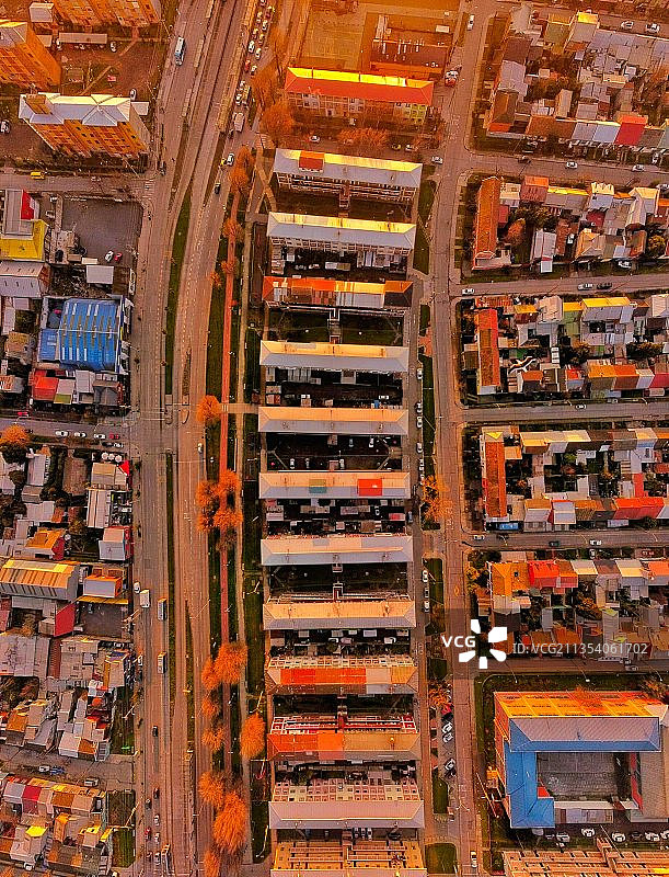 城市建筑鸟瞰图图片素材