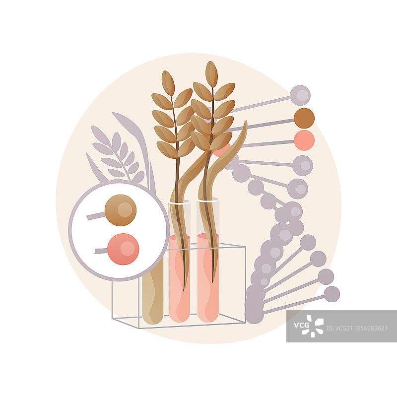 转基因植物抽象概念图片素材