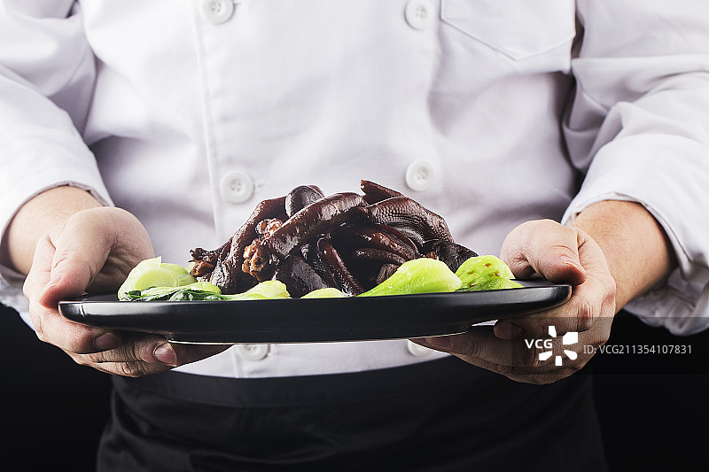 红烧鹅掌图片素材