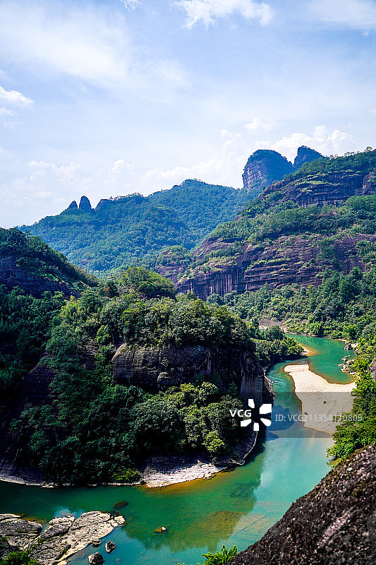 武夷山天游远眺图片素材