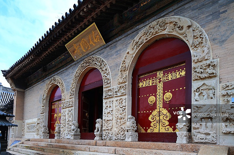 五台山，佑国寺。图片素材