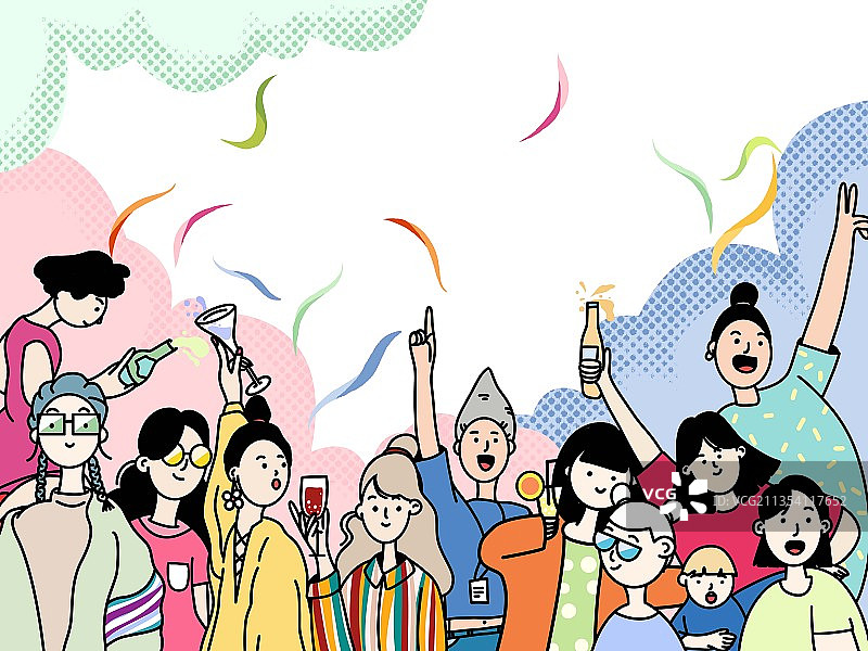 周五派对图片素材