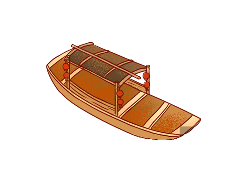 卡通手绘小船元素图片素材