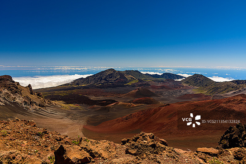 美国夏威夷毛伊岛山脉风光图片素材