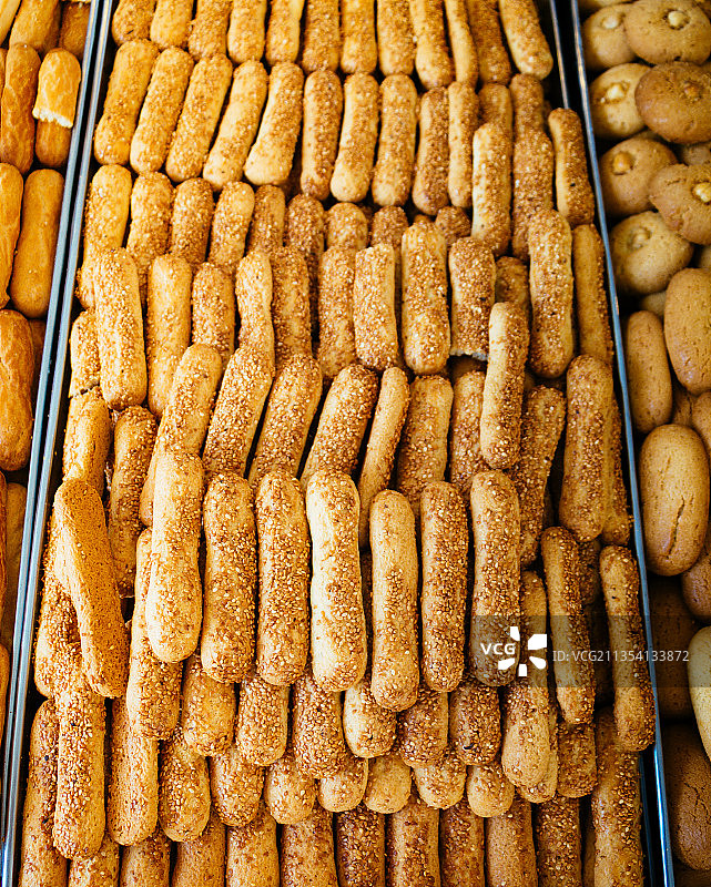 市场在售食品高角度视图图片素材
