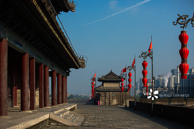 西安城墙图片素材