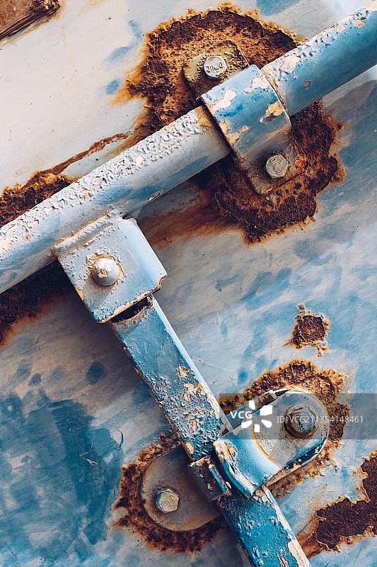 生锈金属的特写镜头图片素材