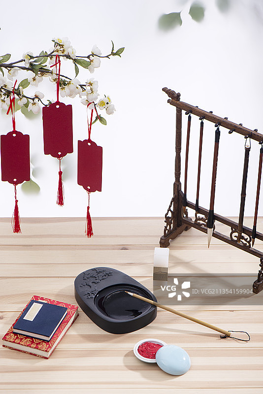 毛笔，书法，文房四宝图片素材