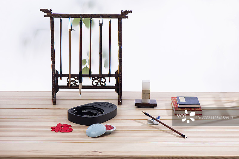 毛笔，书法，文房四宝图片素材