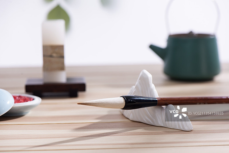 毛笔，书法，文房四宝图片素材