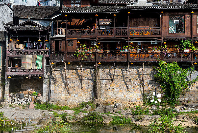 湖南湘西芙蓉镇图片素材