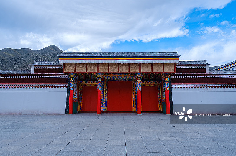 中国甘肃甘南夏河拉扑楞寺图片素材