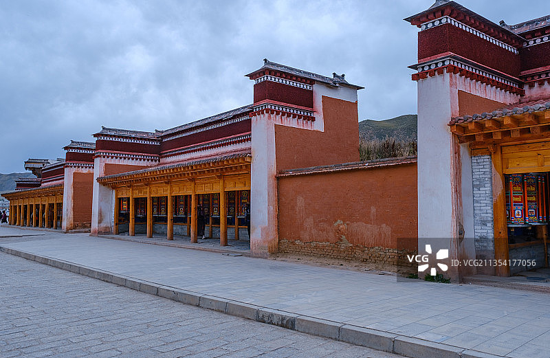 中国甘肃甘南夏河拉扑楞寺图片素材