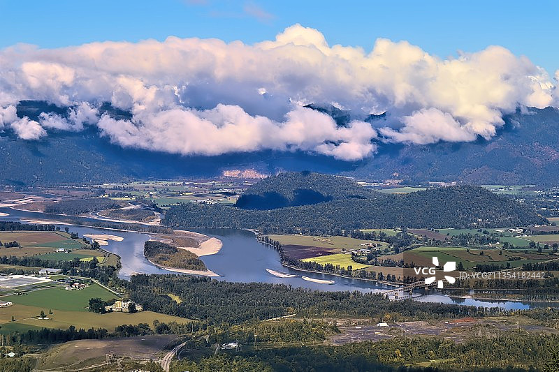 加拿大卑诗省奇利瓦克景观高机位图片素材