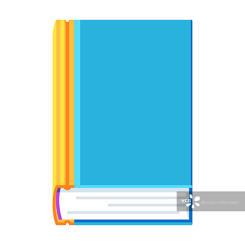 风格化的闭合书籍学校或图片素材