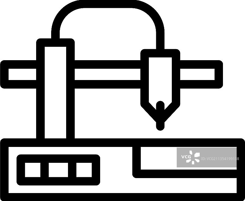 打印机数控机床外形车床图标图片素材