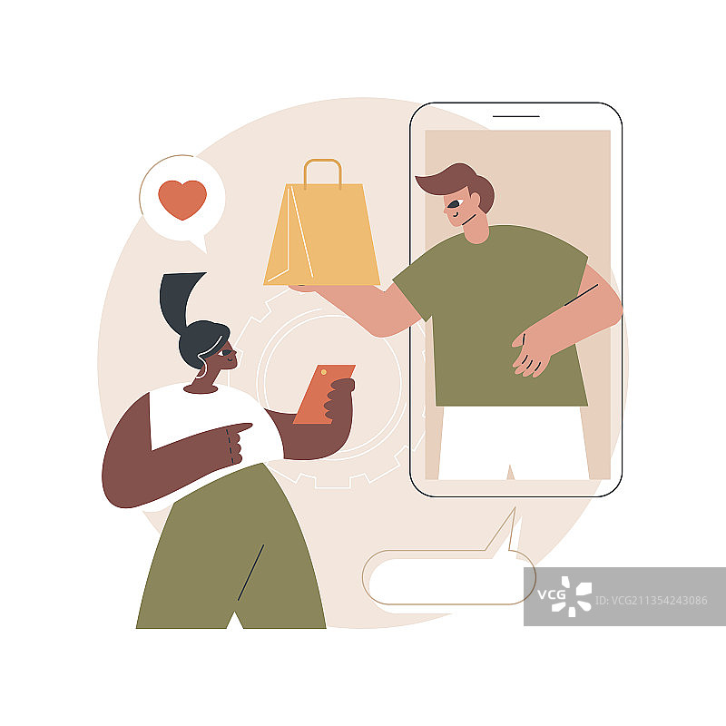 互动广告概念图片素材