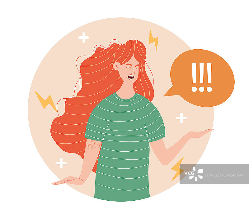 愤怒尖叫图片素材