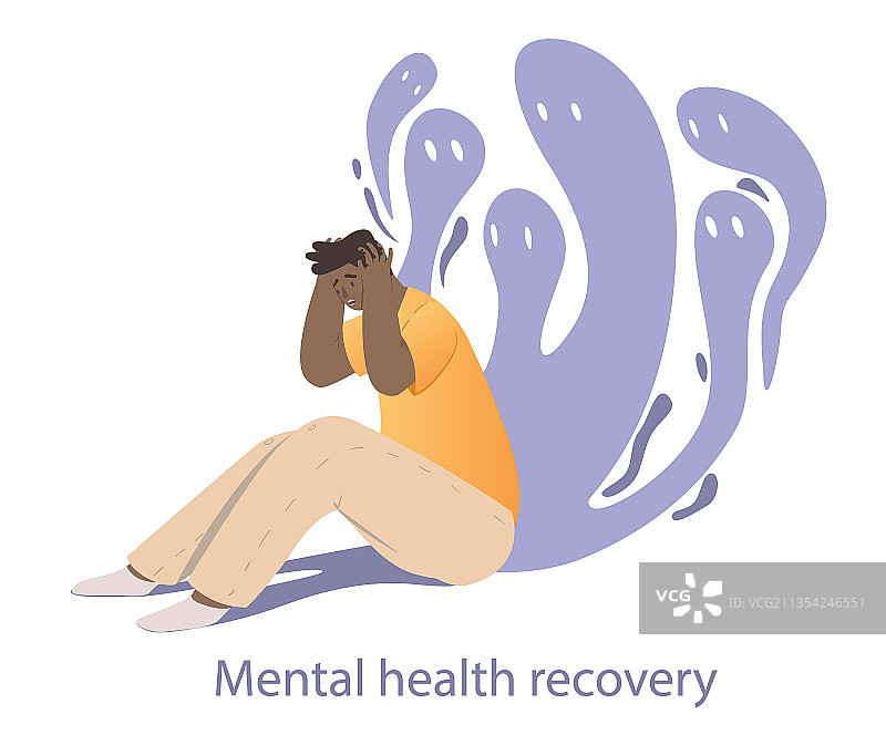 焦虑症概念图片素材