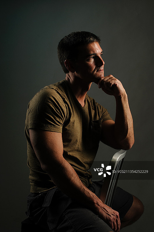 英俊的军人图片素材