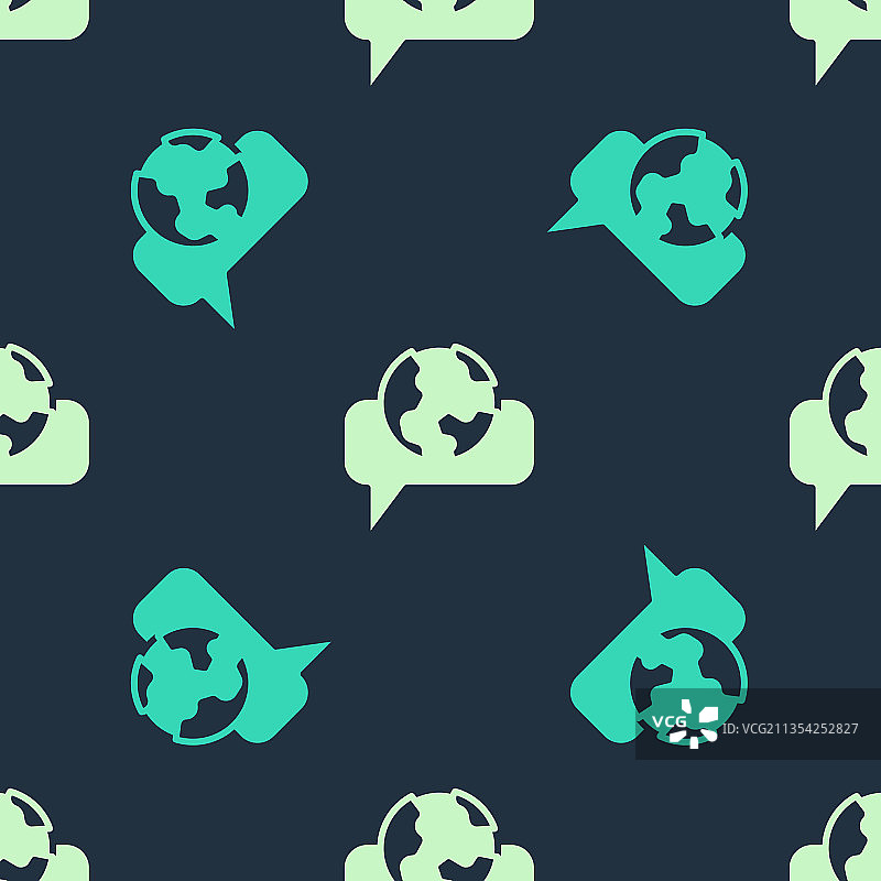 绿色和米色外语学习图标图片素材