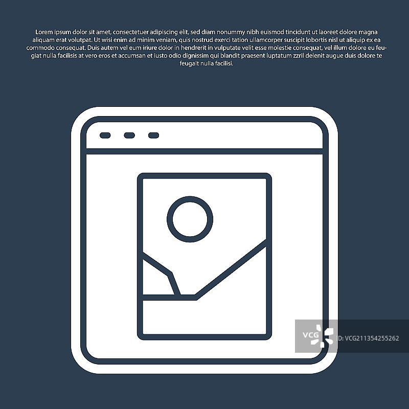 蓝色背景上的照片修饰图标图片素材