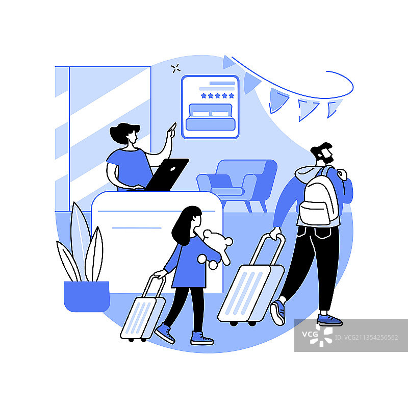 酒店管理抽象概念图片素材