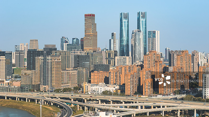 城市天际线风光图片素材