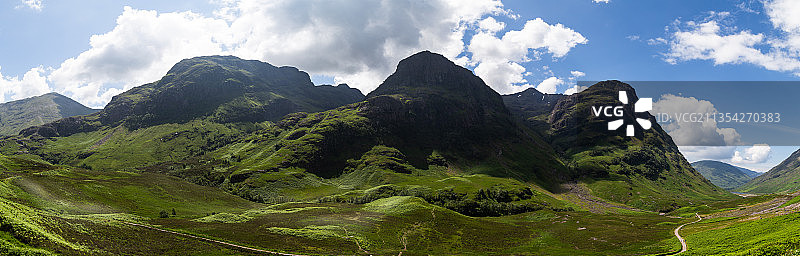苏格兰高地三姐妹山图片素材