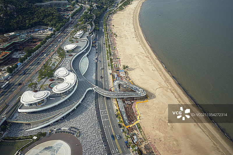 珠海情侣路香炉湾城市阳台图片素材