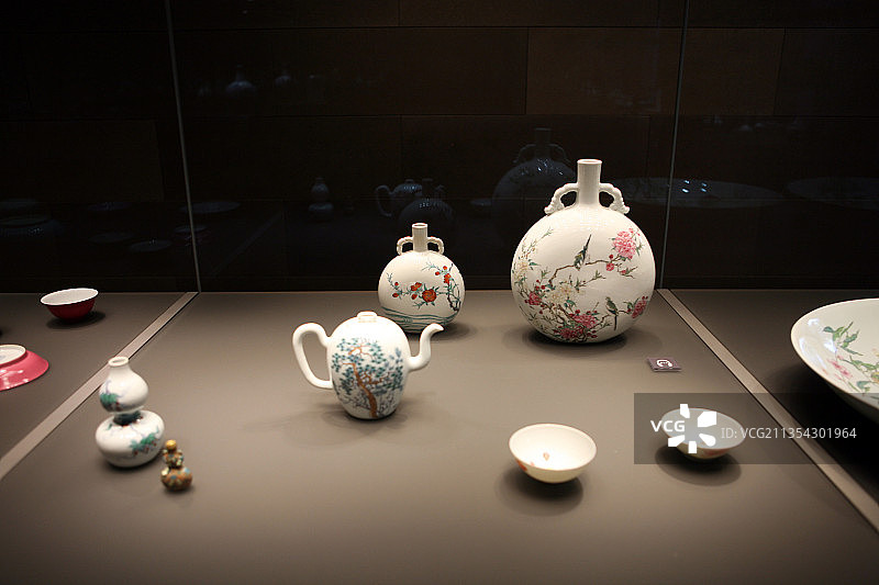 伦敦大英博物馆中国馆藏品，瓷器图片素材