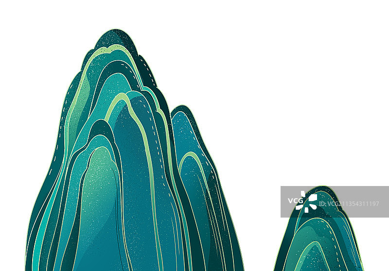 国潮风山素材图片素材