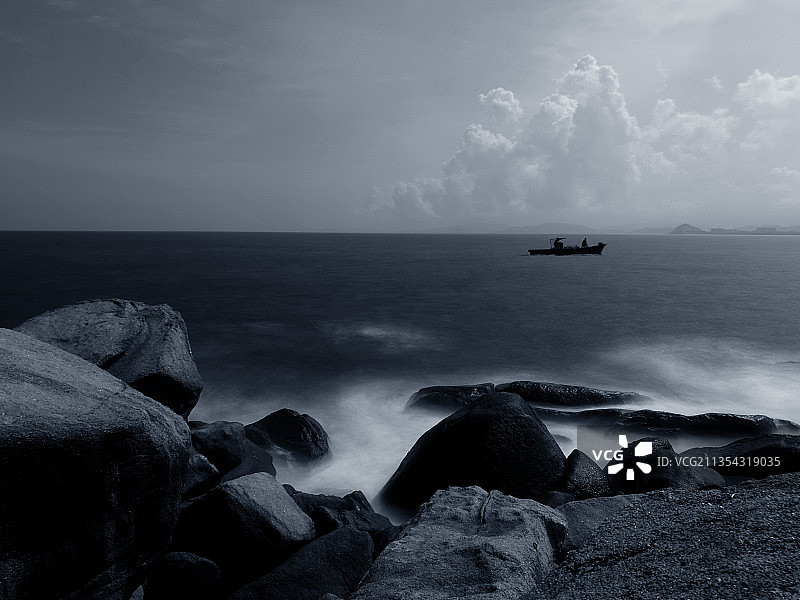 海上升明月图片素材