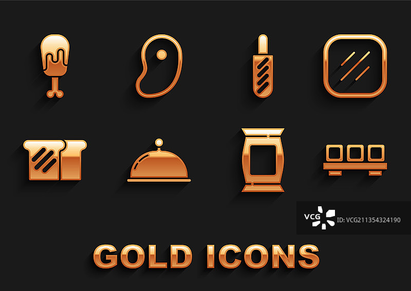 客房送餐：牛排、肉类与寿司图片素材