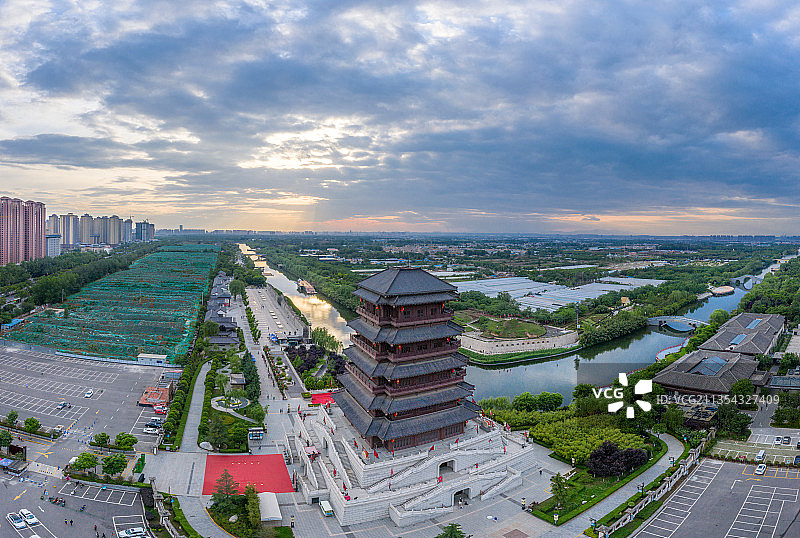 西安汉城湖风景区图片素材