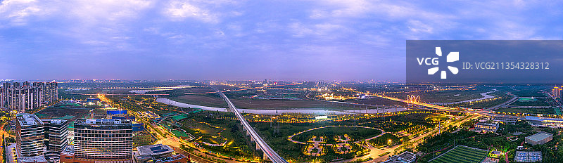 西安沣东新城昆明池诗经里图片素材