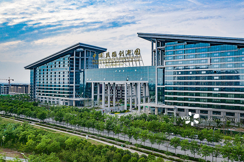 西安沣东新城昆明池诗经里图片素材