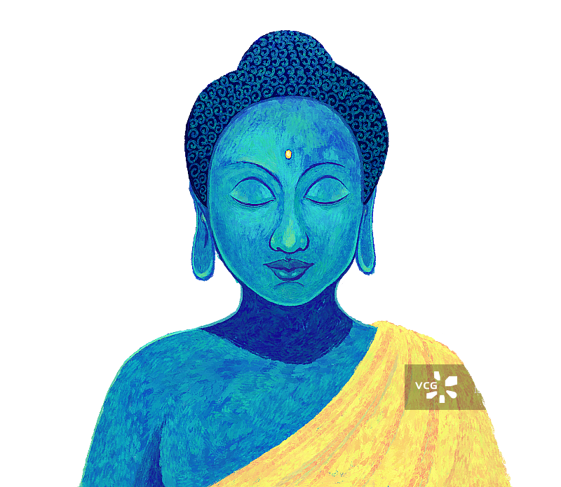 佛陀半身像图片素材